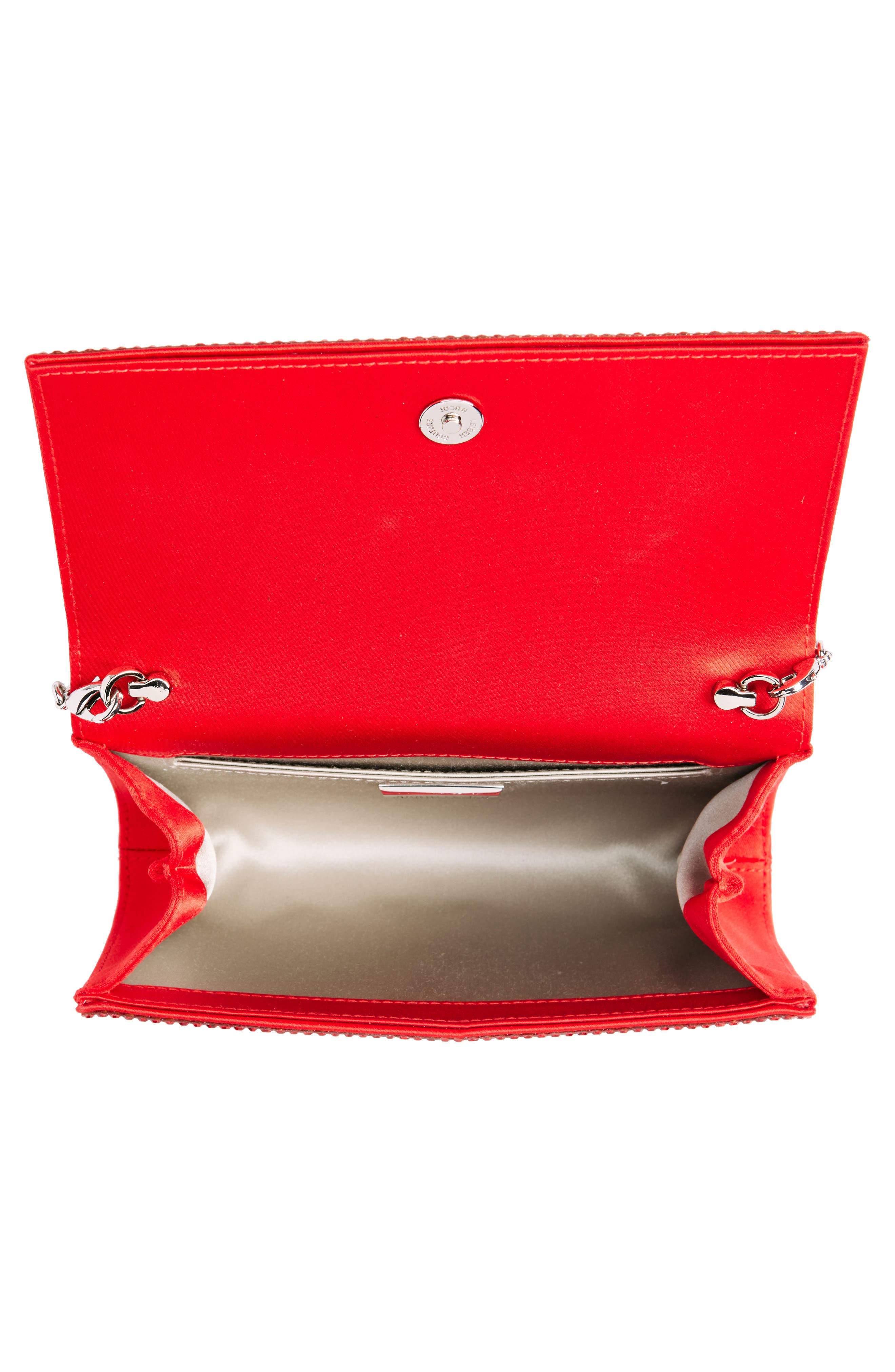 Fizzy Beaded Clutch, Alternate, color, SILVER/ SIAM