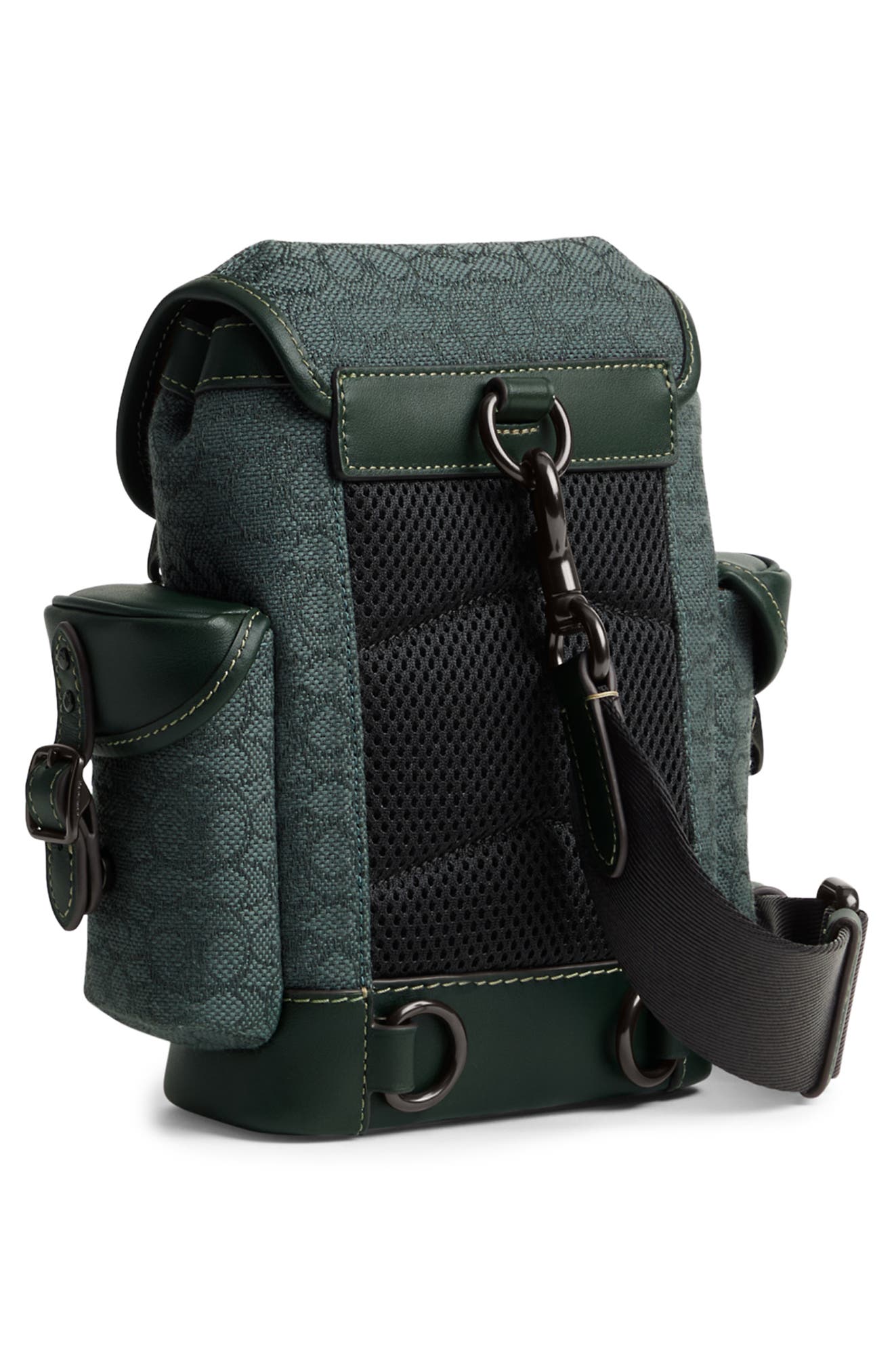 COACH Hitch Micro Signature Jacquard Backpack, Alternate, color, 