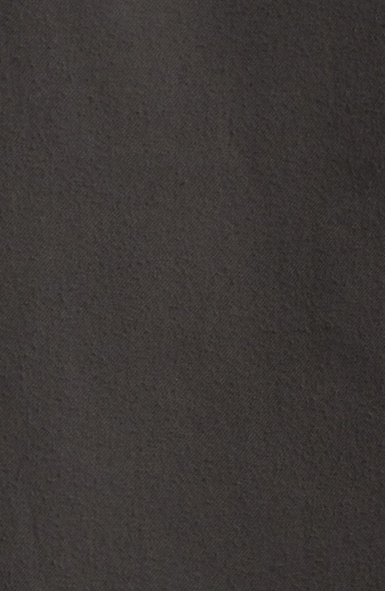 Sunspel Brushed Cotton Flannel Button-Down Shirt, Alternate, color, Dark Green