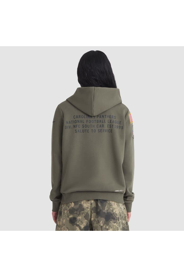 Women's Nike Olive Carolina Panthers 2025 Salute to Service Sideline Standard Issue Dri-FIT Hoodie, Alternate, color, Olive