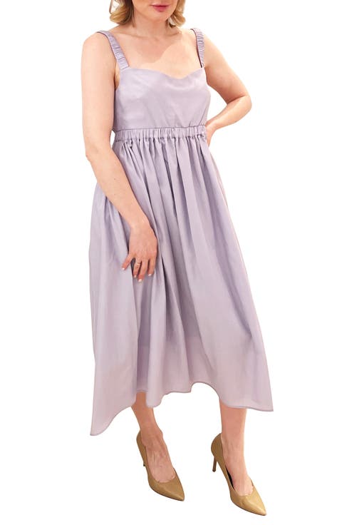 Isabella Smocked Maternity Maxi Dress