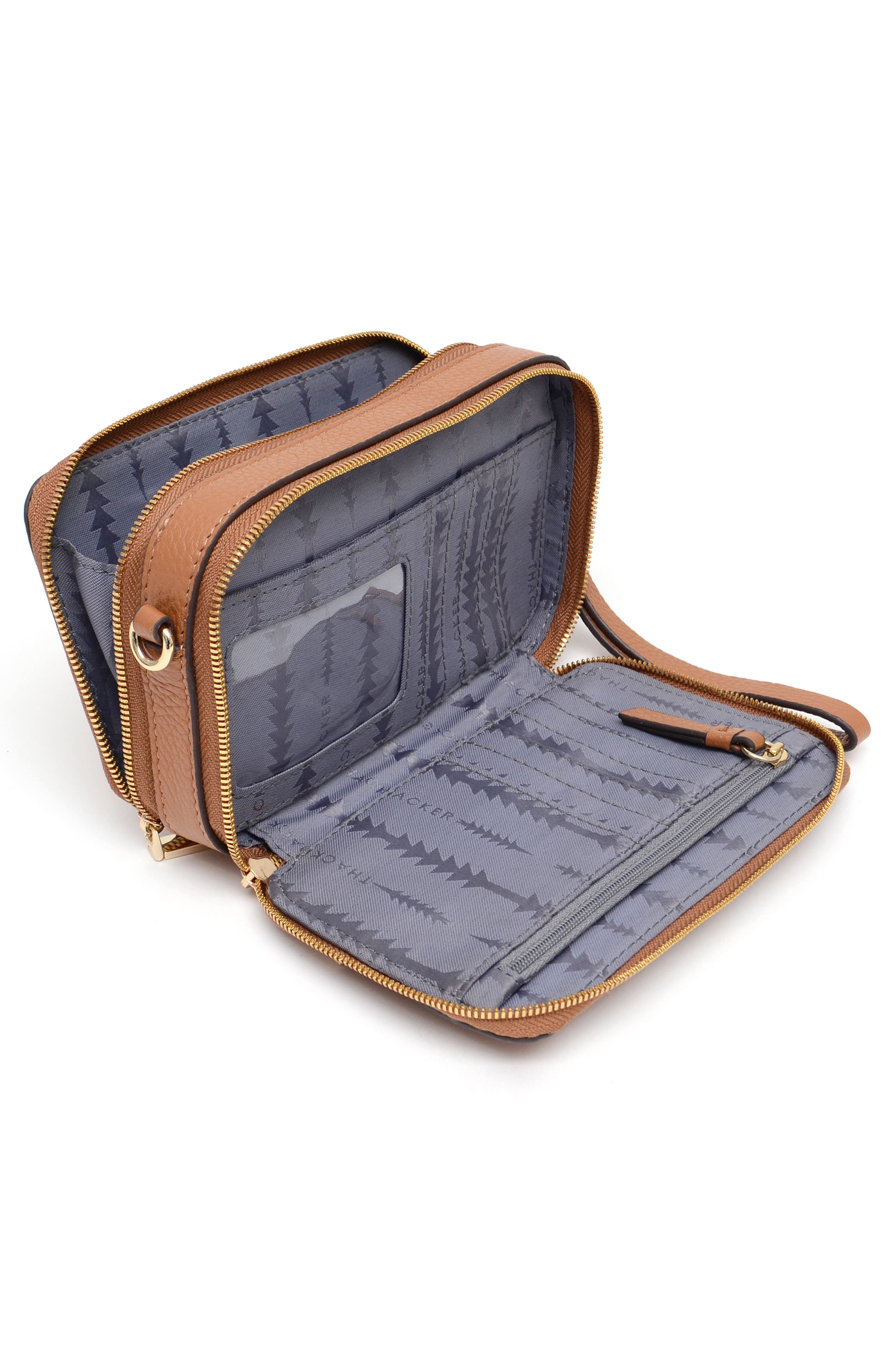 Thacker Ronnie Pebbled Leather Crossbody Bag, Alternate, color, 