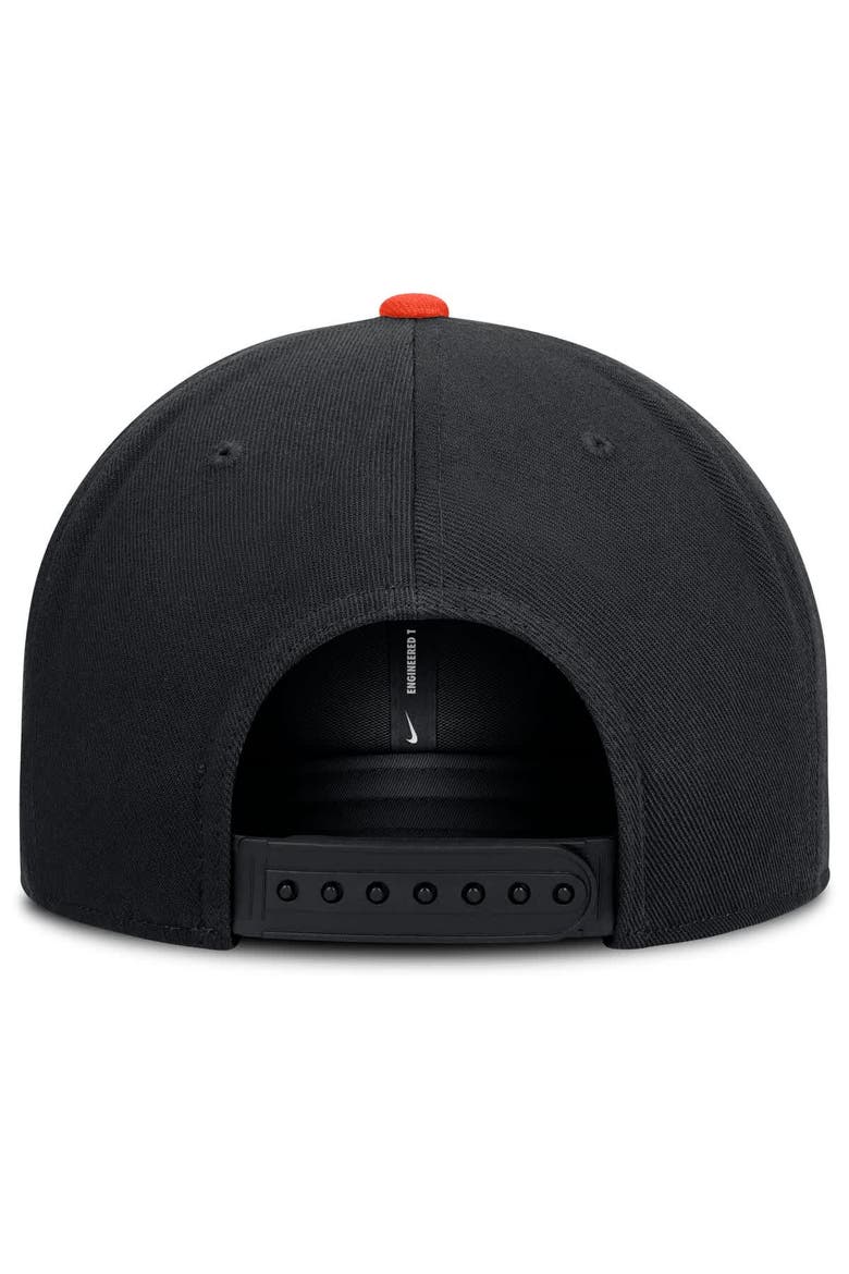 Men's Nike  Black/Orange Baltimore Orioles Primetime Pro Dri-FIT Snapback Hat, Alternate, color, Black