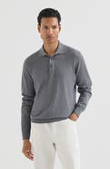 Brunello Cucinelli Cotton lightweight knit polo shirt