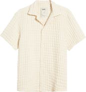 OAS Waffle Knit Camp Shirt