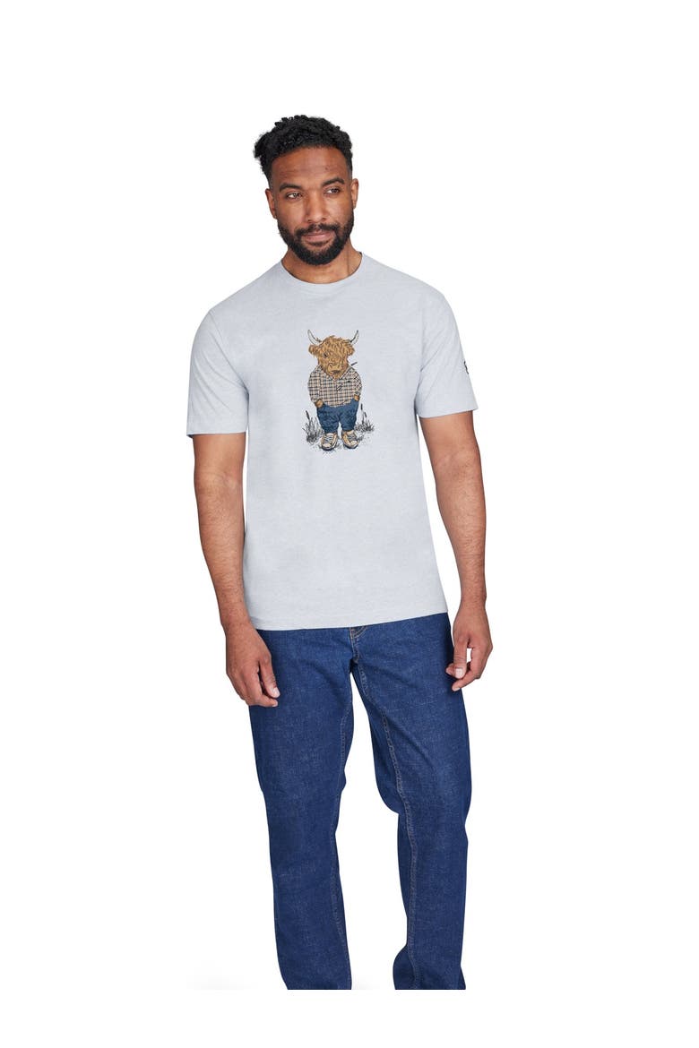 YFC Bully Boy Farmer T-Shirt, Main, color, Grey Marl
