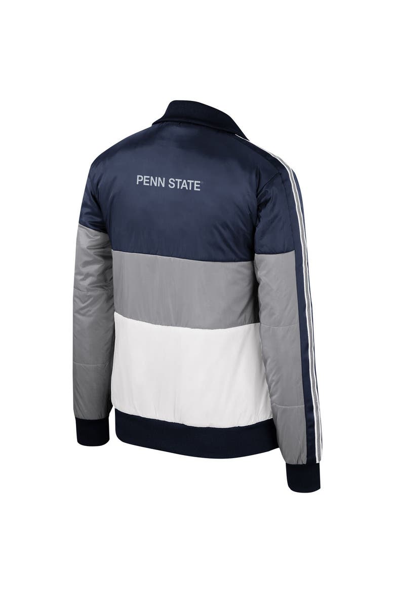 Women's The Wild Collective  Gray Penn State Nittany Lions Color-Block Puffer Full-Zip Jacket, Alternate, color, Gray