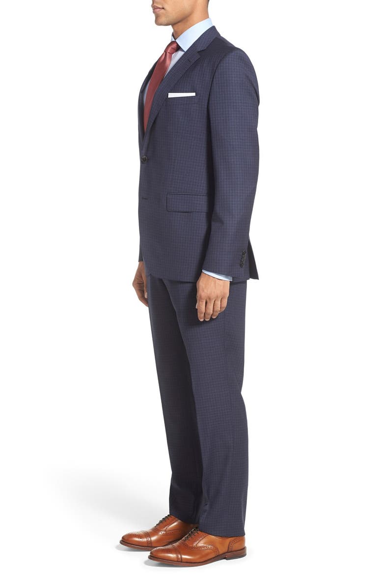 'Johnstons/Lenon' Trim Fit Check Wool Suit, Alternate, color, BLUE
