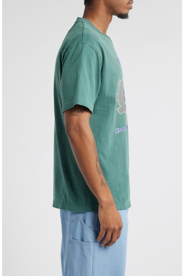 Pace and Unity Cotton Graphic T-Shirt, Alternate, color, PIGMENT RAIN FOREST