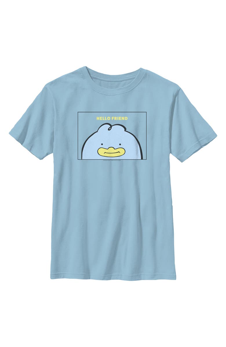 KPop Demon Hunters Boy's KPop Demon Hunters Hello Friend Duck Graphic T-Shirt, Main, color, Light Blue