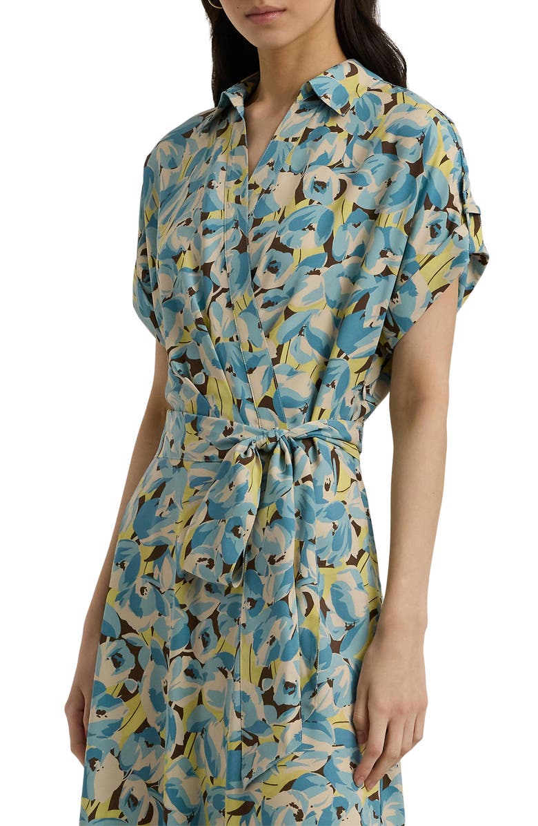 Lauren Ralph Lauren Floral Print Wrap Dress, Alternate, color,