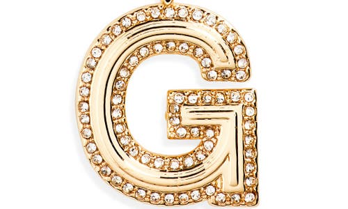 Baublebar Arianna Initial Pendant Necklace In Gold