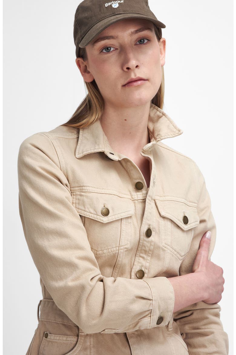 Marnie Long Sleeve Denim Dress, Alternate, color, WHITE PEPPER