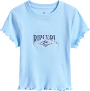Rip Curl Kids' Tropical Logo Rib Top