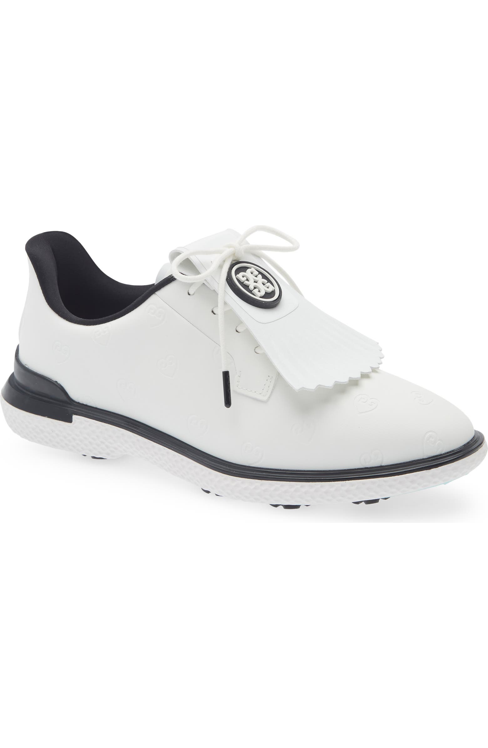G/FORE Gallivan2R Debossed Heart G's Kiltie Golf Shoe (Women) | Nordstrom