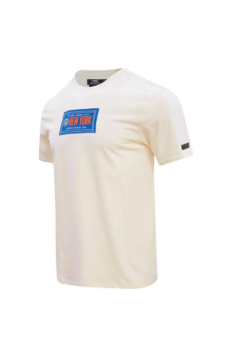 PRO STANDARD Men's Pro Standard Cream New York Mets Club Member Badge T-Shirt, Alternate, color, Cream