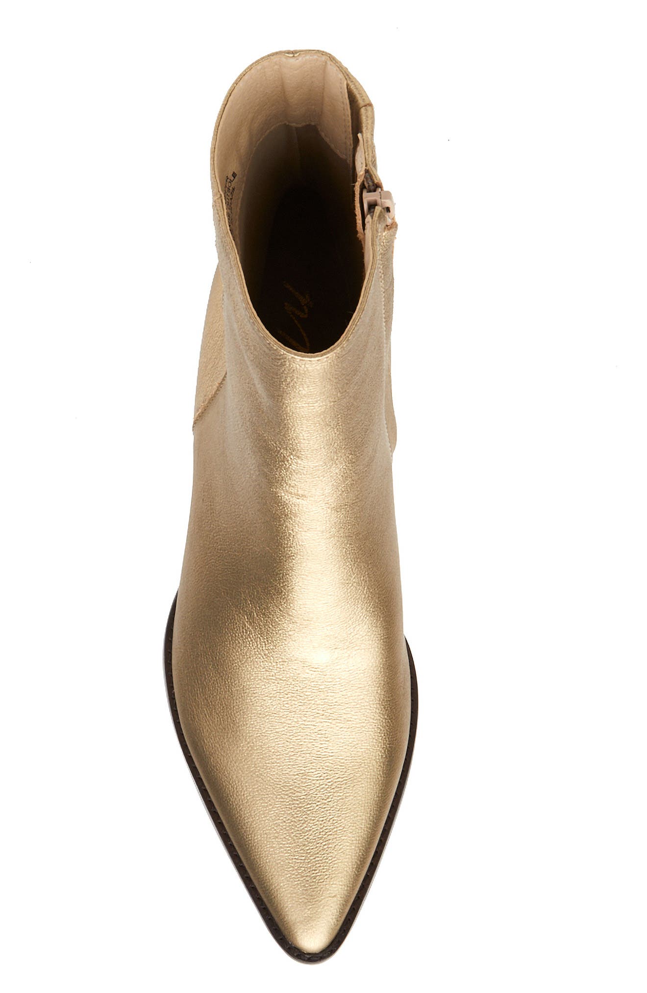 Matisse Caty Western Pointed Toe Bootie, Alternate, color, Gold