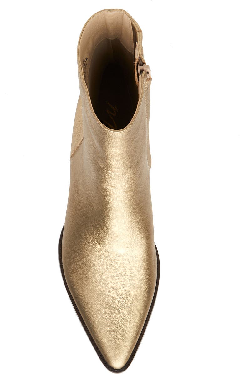 Matisse Caty Western Pointed Toe Bootie, Alternate, color, Gold