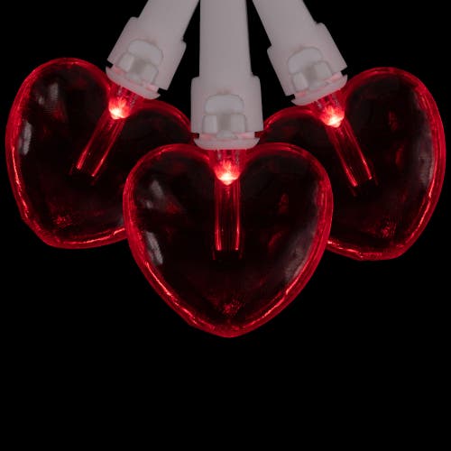 Northlight 20-count Red Led Mini Hearts Valentine's Day Lights In Red