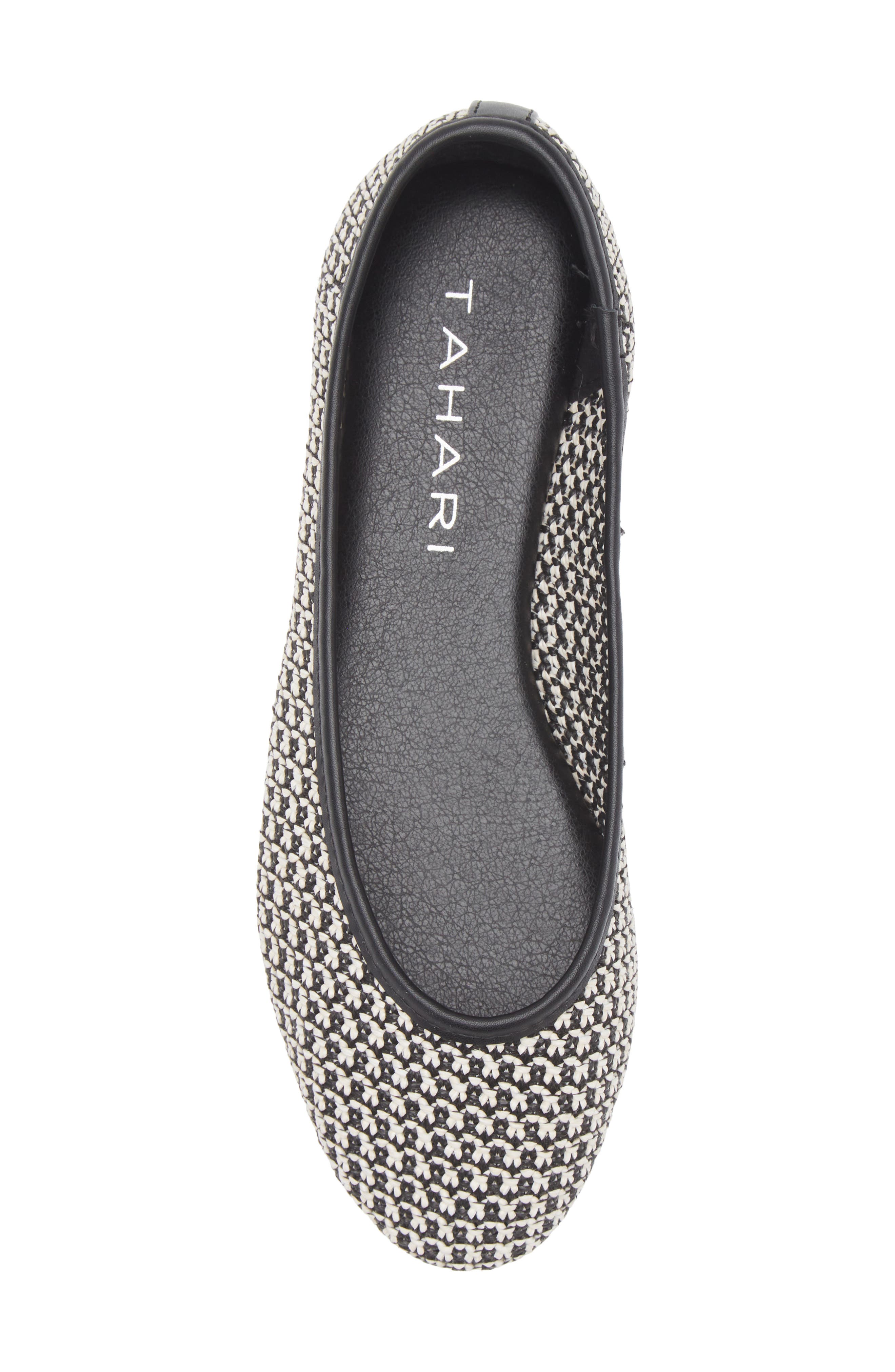 Tahari Woven Ballerina Flat, Alternate, color, 