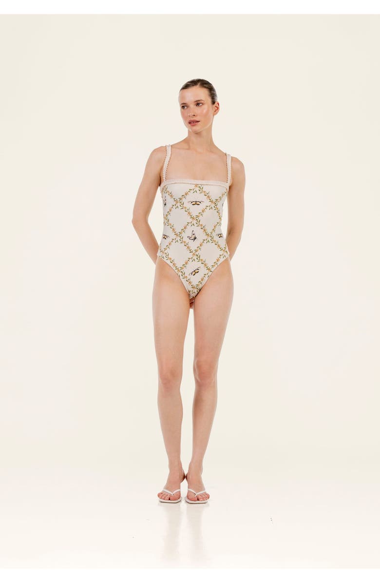 Agua by Agua Bendita Limon Azucar One Piece, Alternate, color, Multicolor