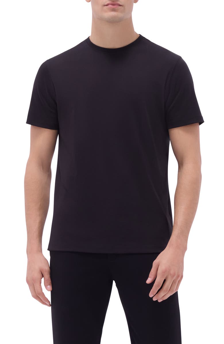 Bugatchi Hank Solid Pima Cotton T-Shirt, Main, color, Black