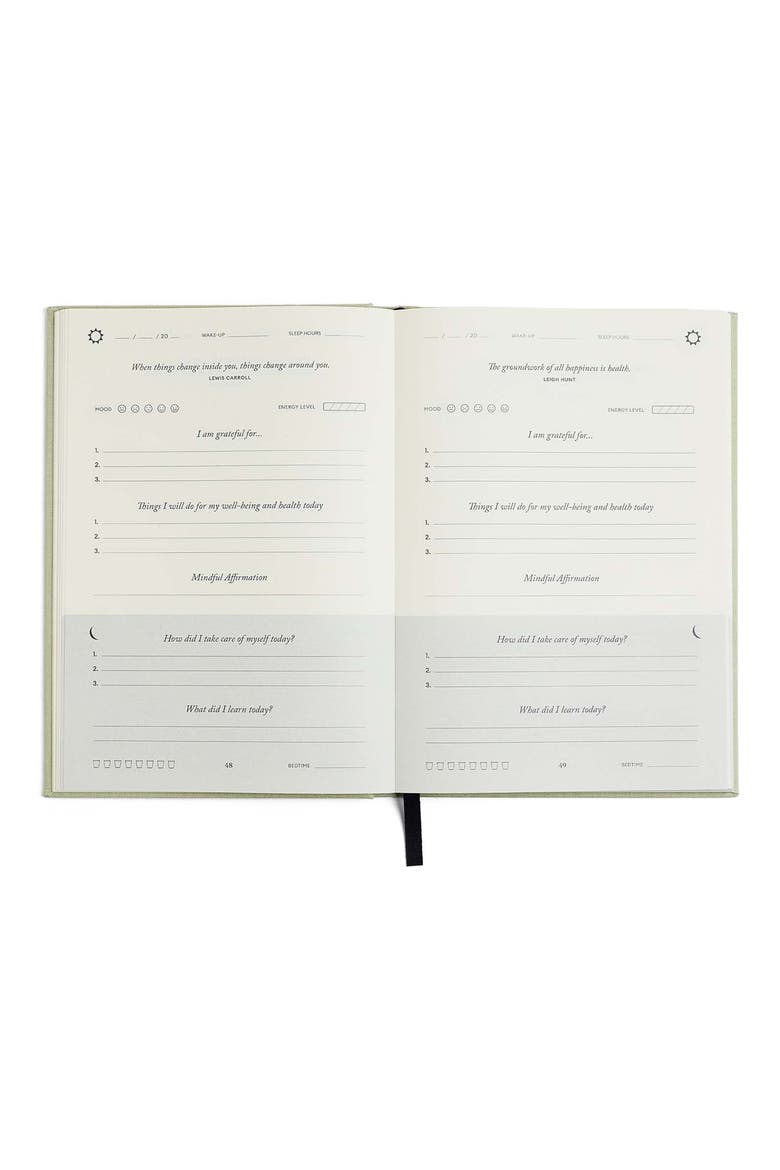 Health & Fitness Edition Five Minute Journal, Alternate, color, MINT