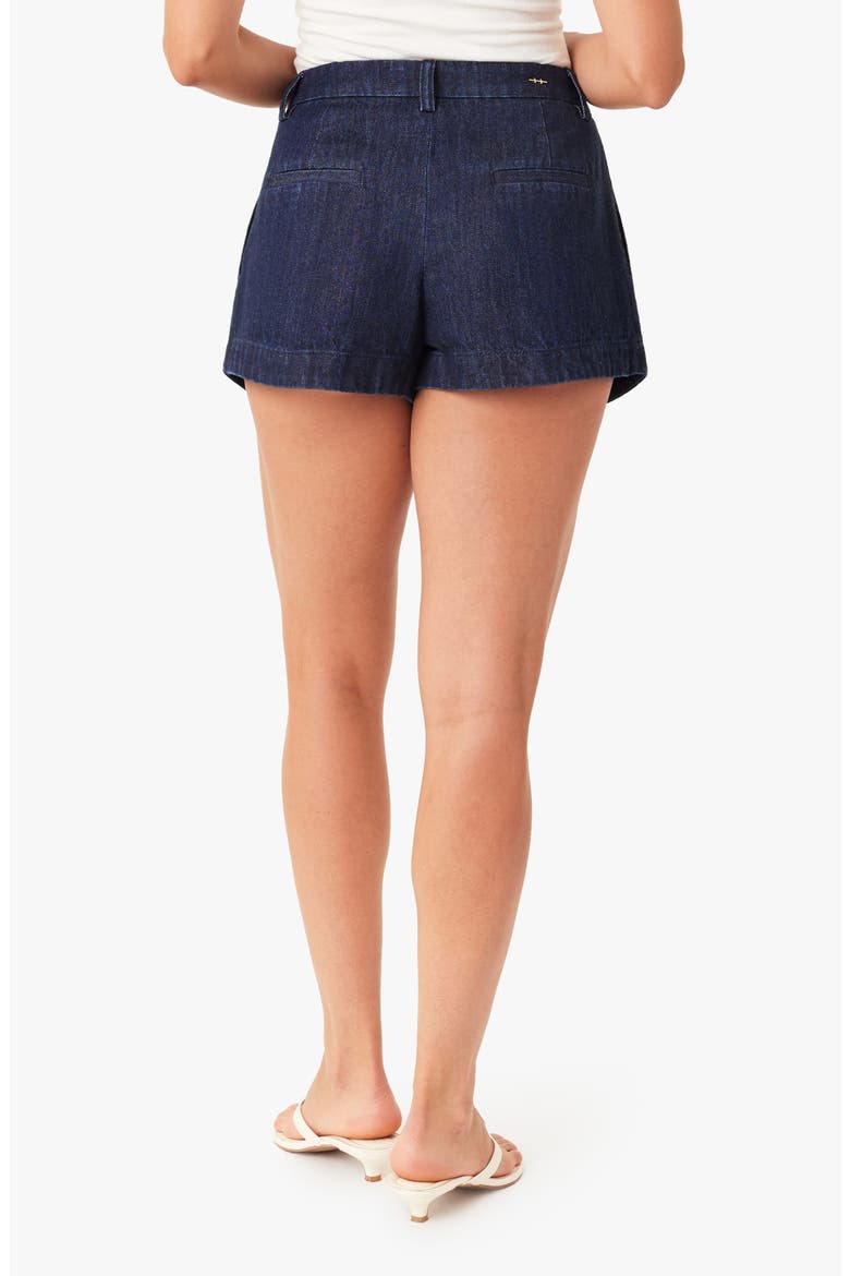 Carrie Pleated Denim Shorts, Alternate, color, RINSE