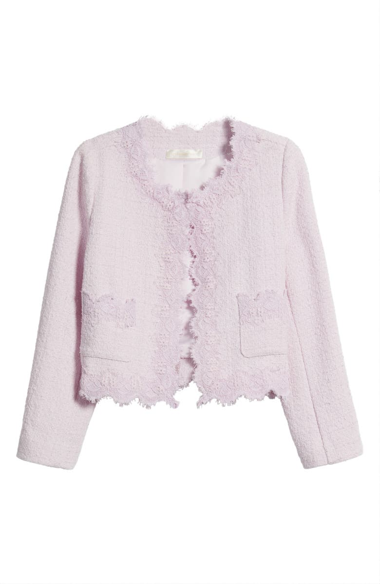 LoveShackFancy Kids' Tweed Jacket, Main, color, Pink