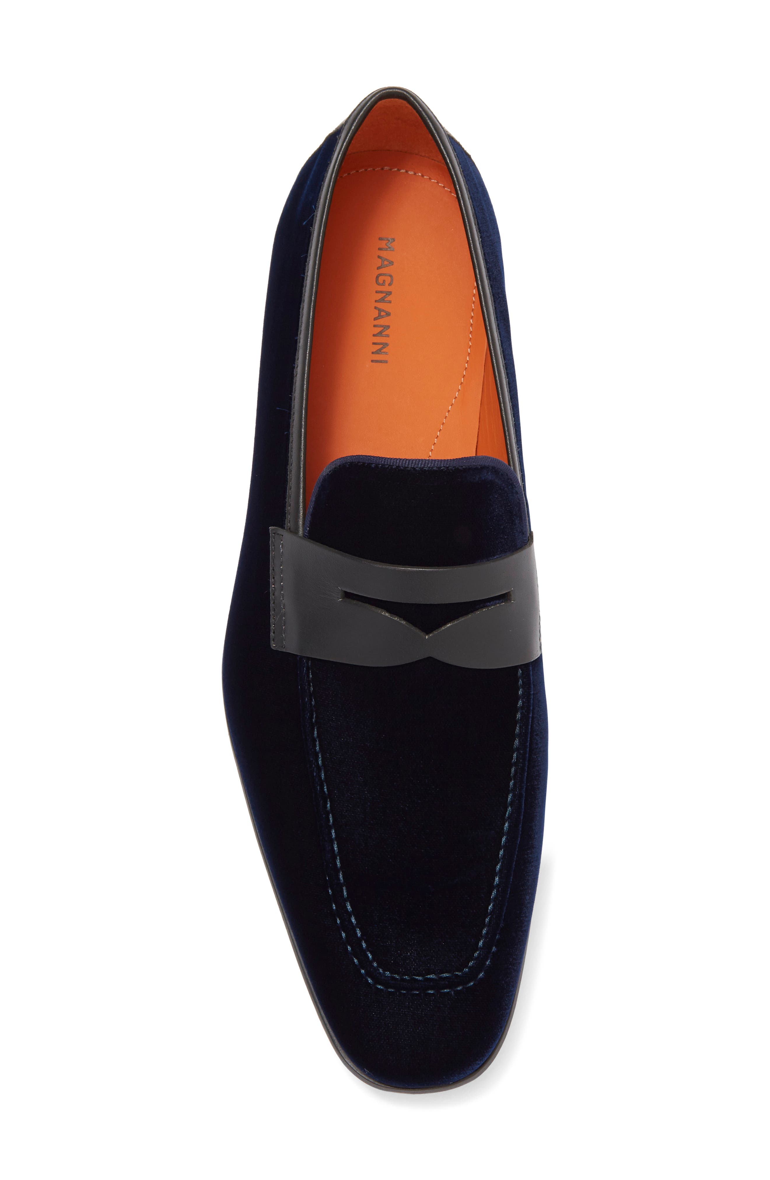 Vale Velvet Penny Loafer, Alternate, color, NAVY VELVET
