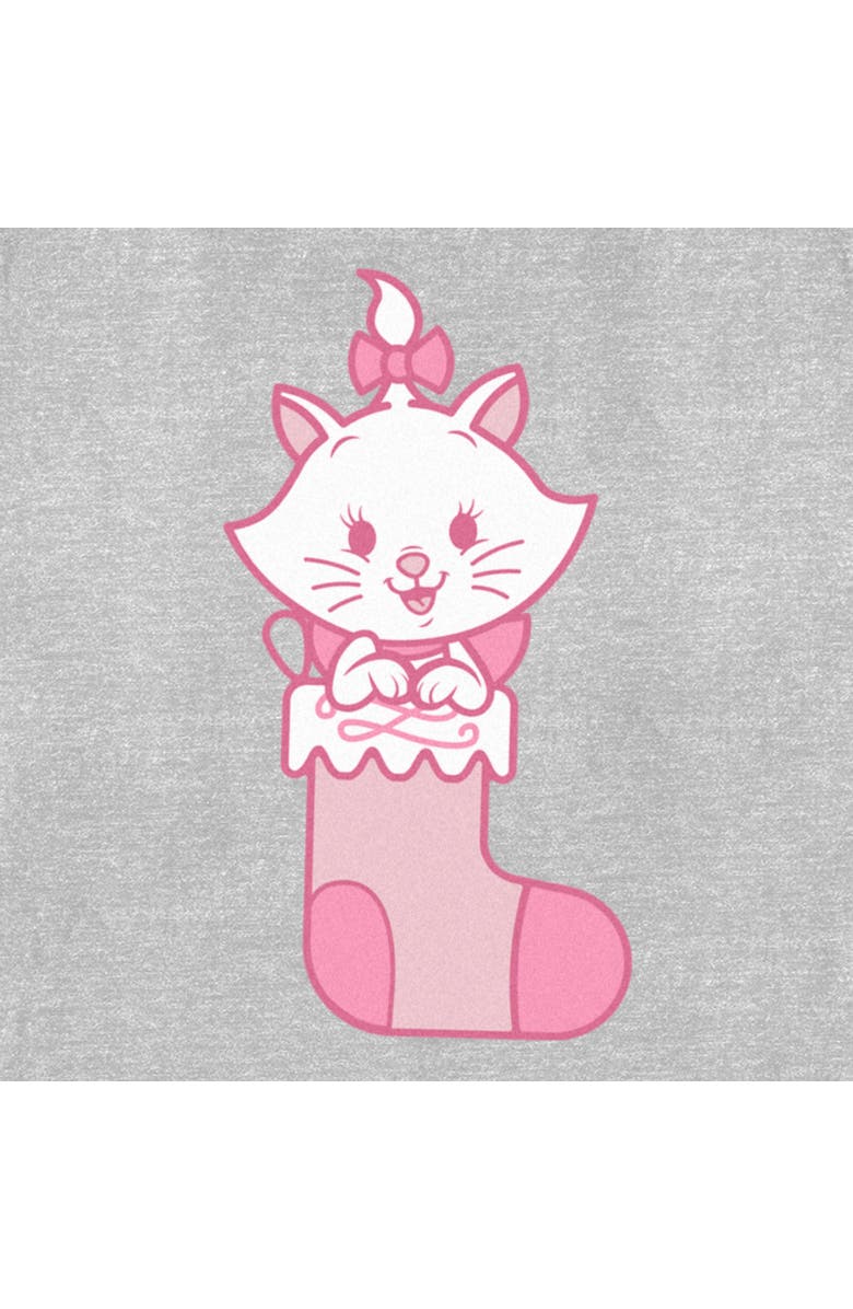 Aristocats Women's Aristocats Marie Christmas Stocking  Graphic T-Shirt, Alternate, color, Athletic Heather