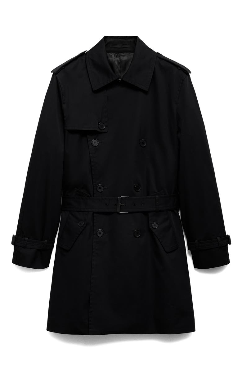 MANGO Belted Water Repellent Trench Coat, Main, color, 