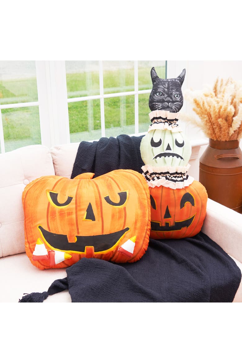 Burton Zombinaland Halloween Decorative Soft Figurine Pillow, Alternate, color, Orange