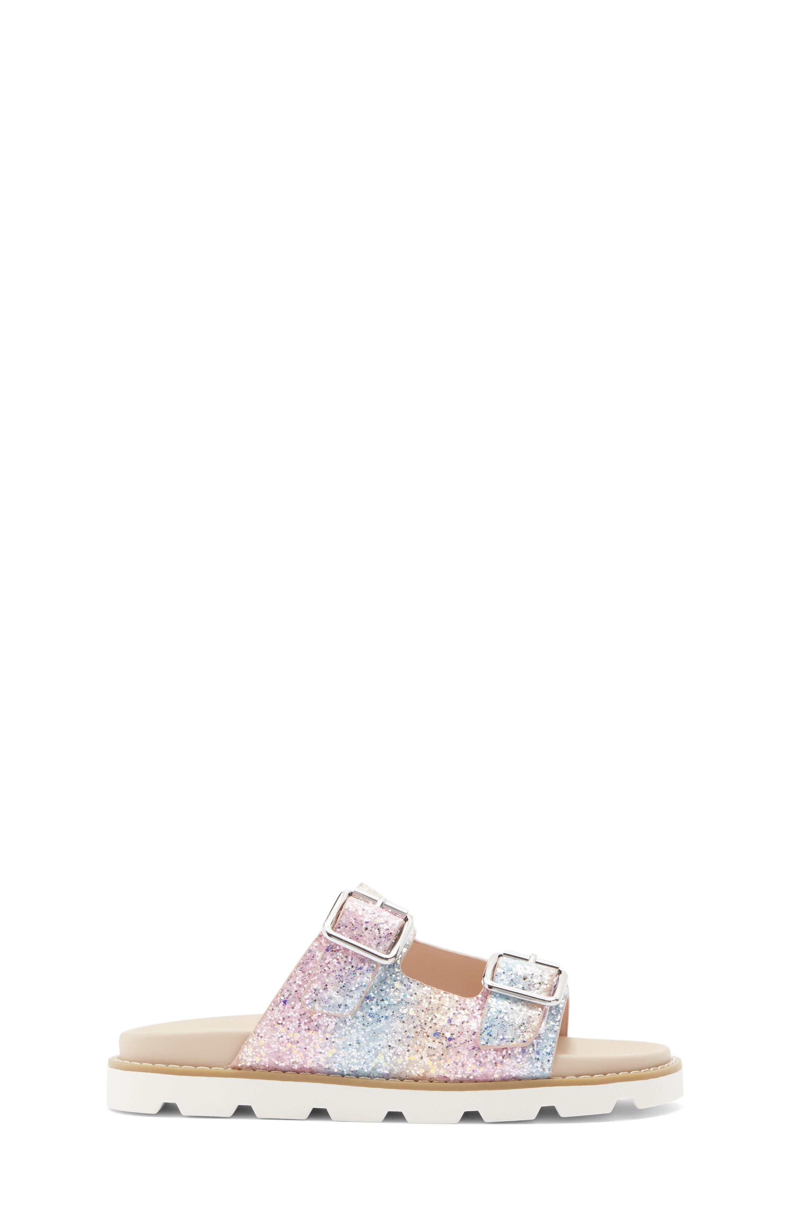 Harper Canyon Kids' Norra Glitter Slide Sandal, Alternate, color, 