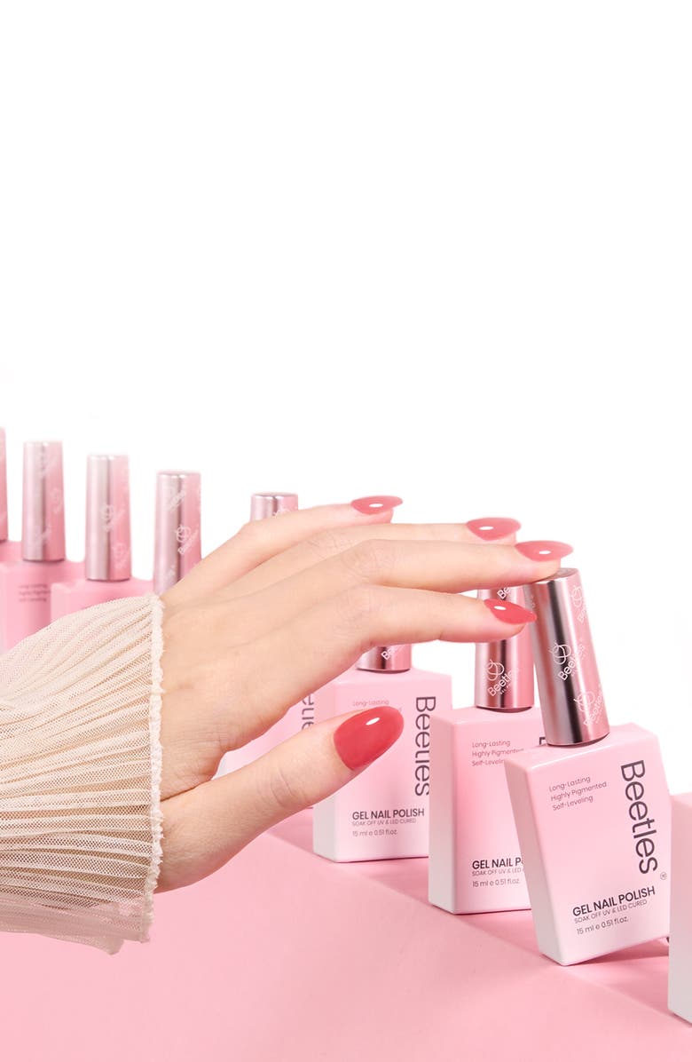 Beetles Nude Gel Polish Set 6 Colors, Alternate, color, Black White Red