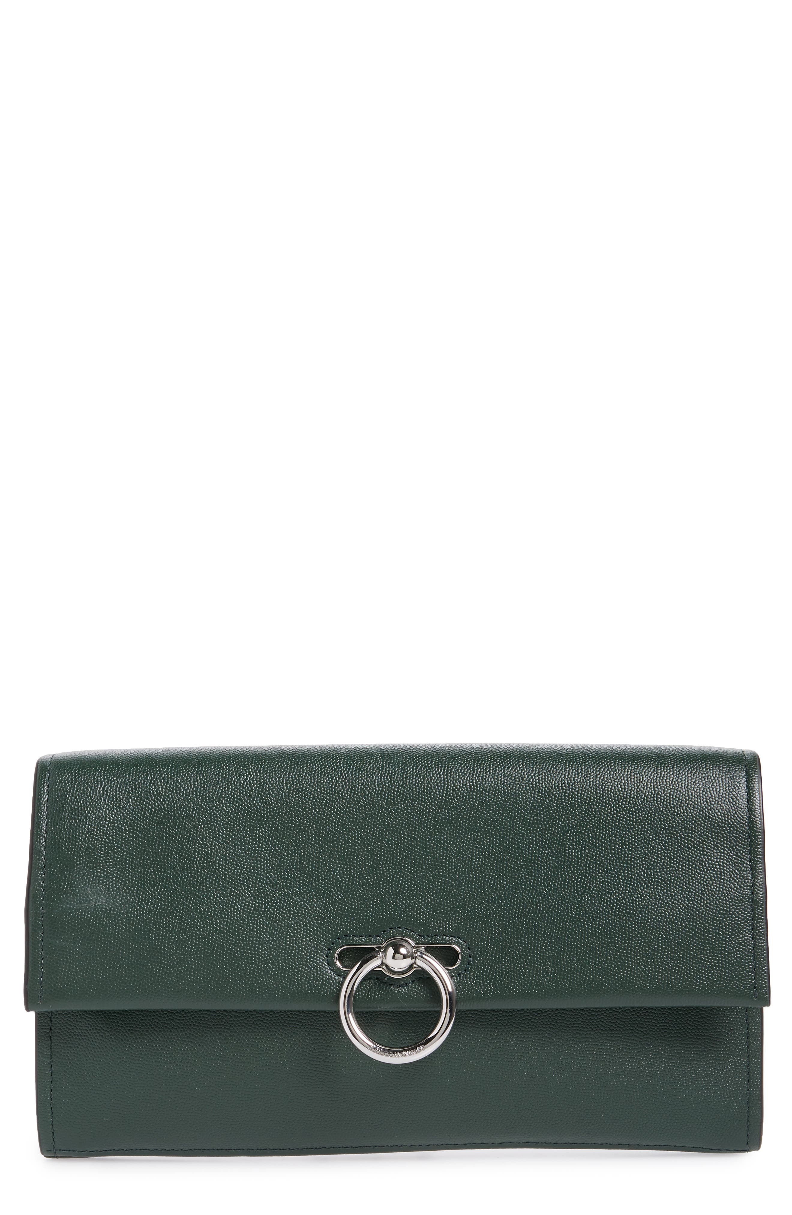 Rebecca Minkoff Jean Leather Clutch, Main, color, 