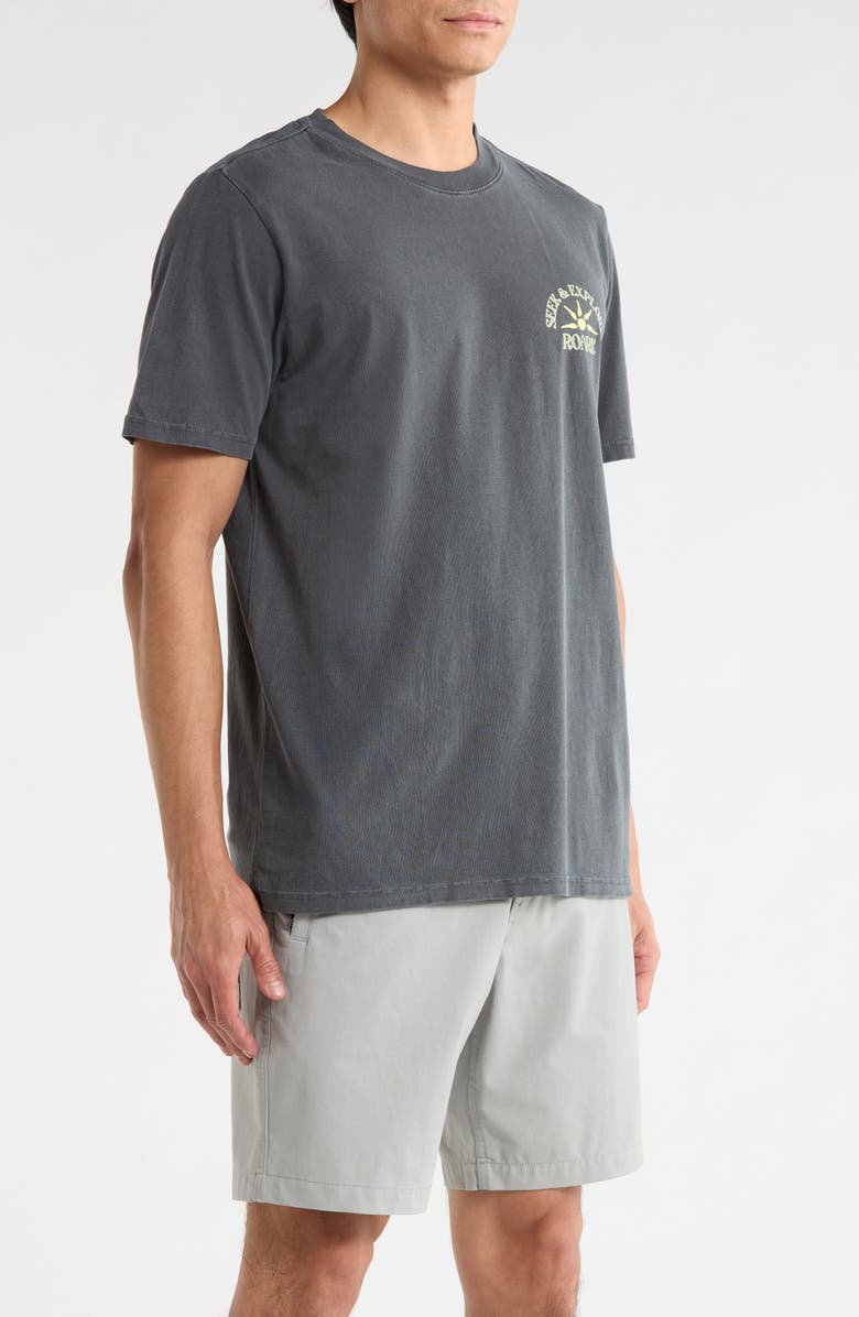Roark Seek & Explore Cotton Graphic T-Shirt, Alternate, color, Charcoal