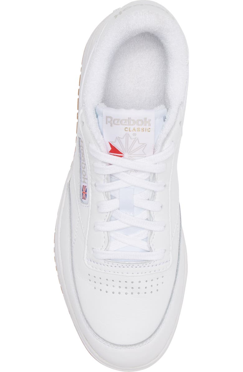 Reebok Club C Double Platform Sneaker, Alternate, color,