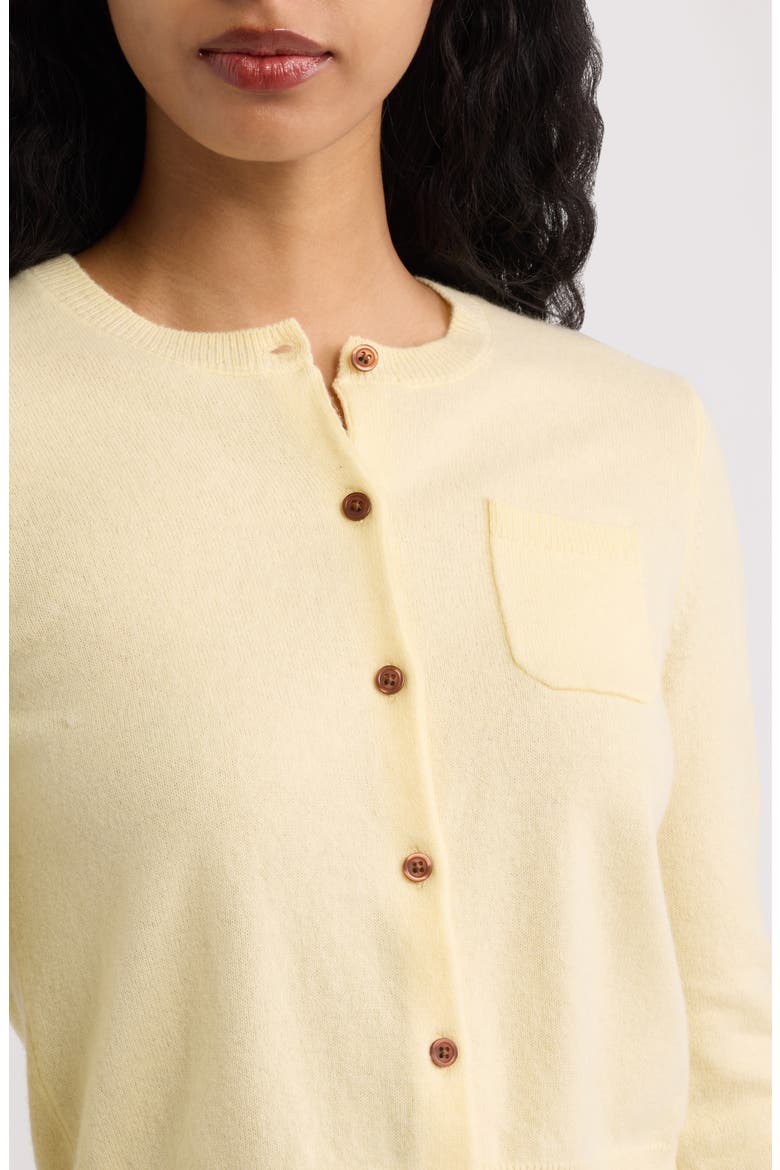 The Noah Wool & Cashmere Cardigan, Alternate, color, DANISH BUTTER