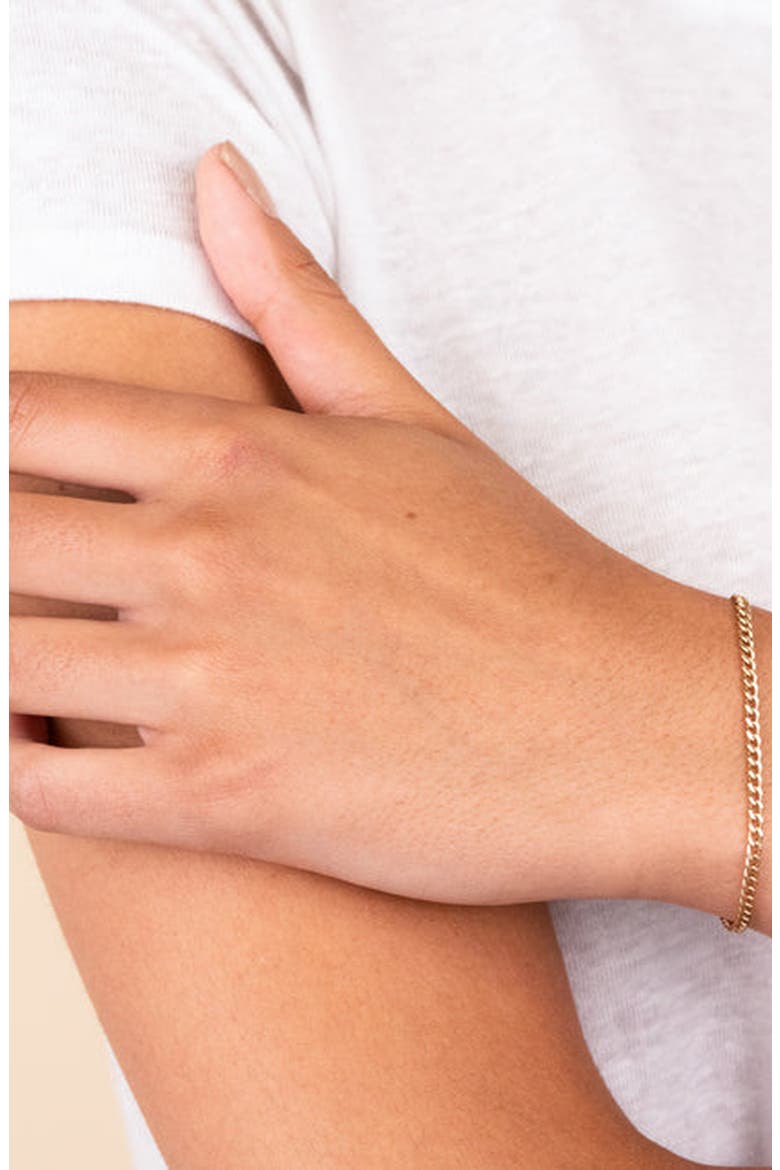 Curb Bracelet, Alternate, color, Yellow Gold