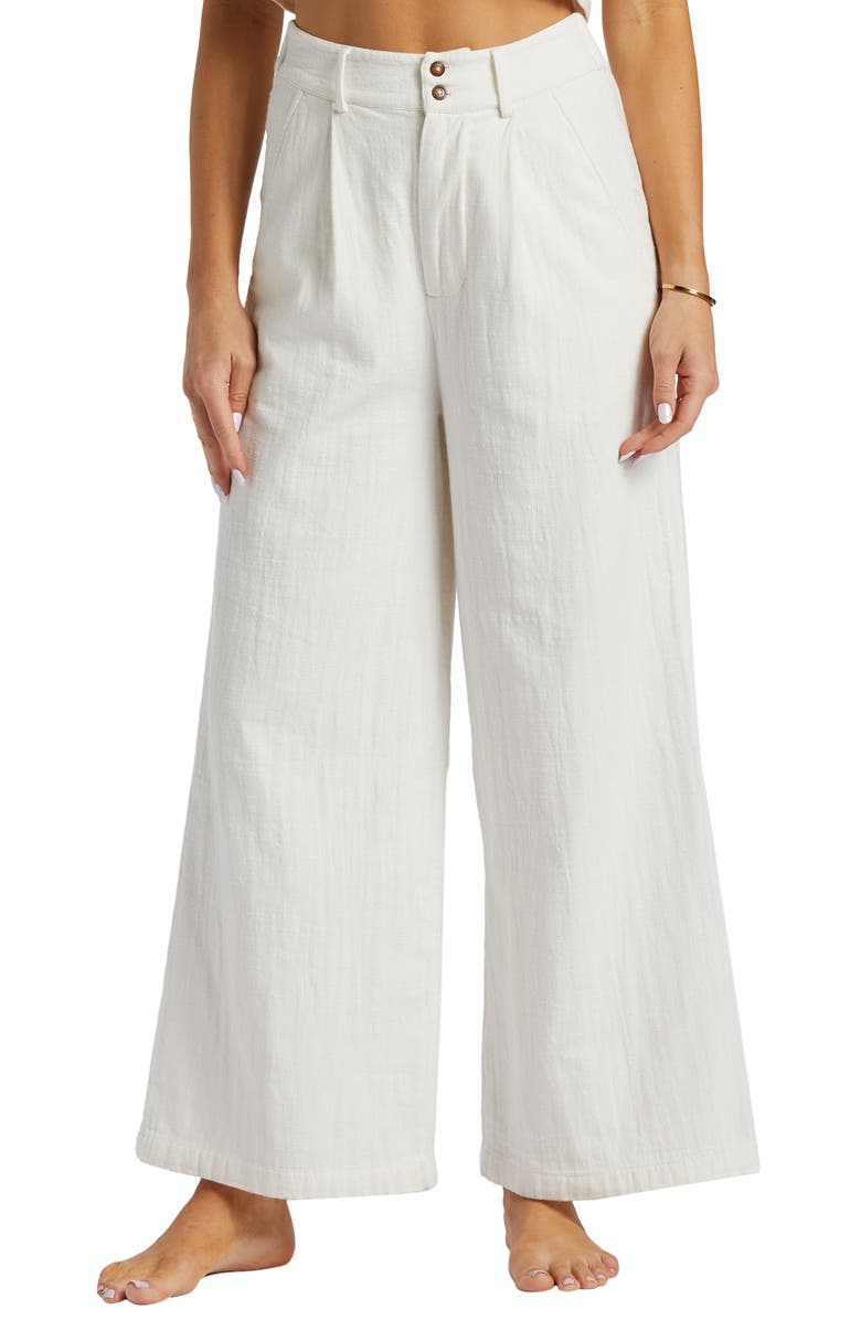 Billabong Tailor Made Wide Leg Cotton Pants, Main, color, 