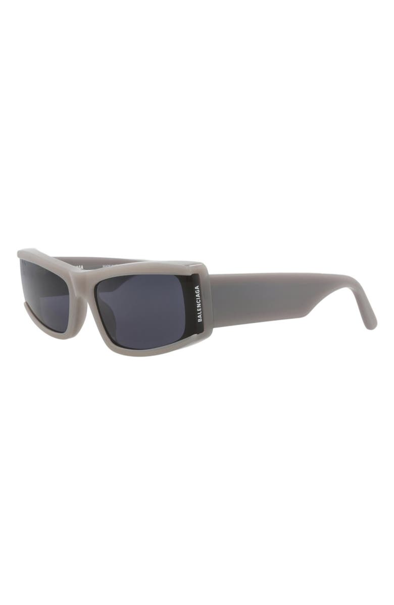 Balenciaga 66mm Rectangular Sunglasses, Alternate, color, 