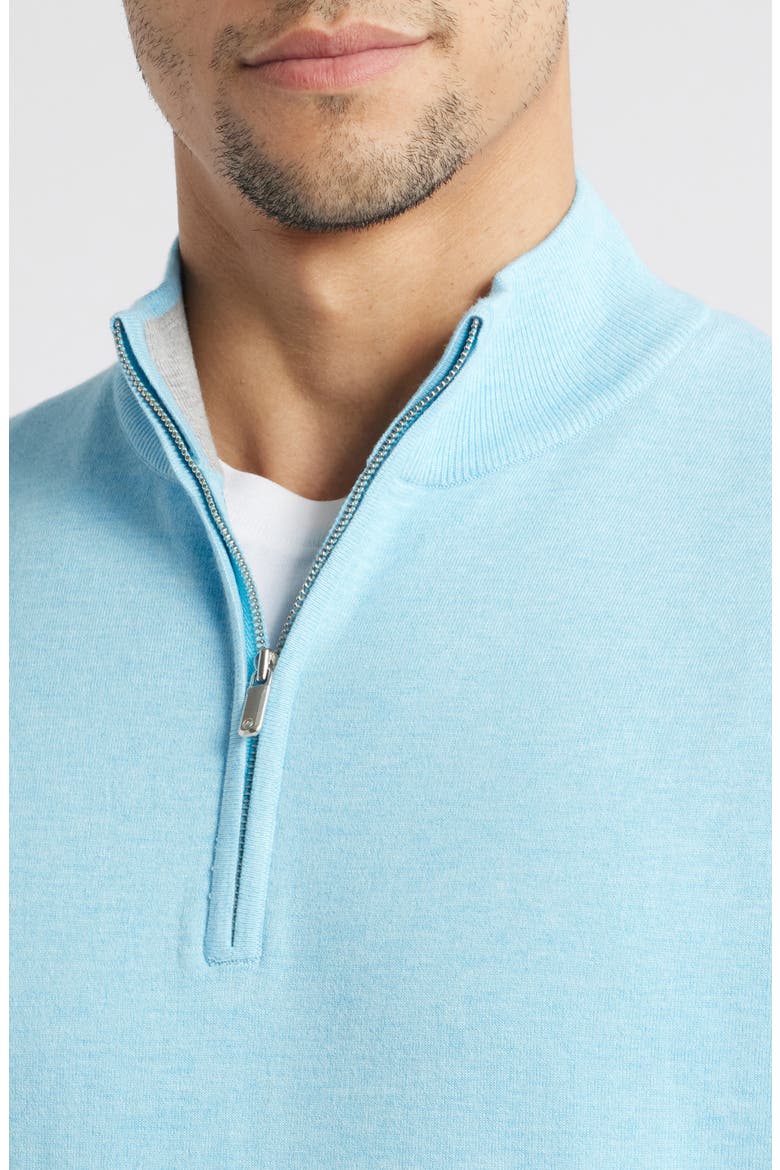 Coolspun Quarter Zip Pullover, Alternate, color, SEAPORT BLUE