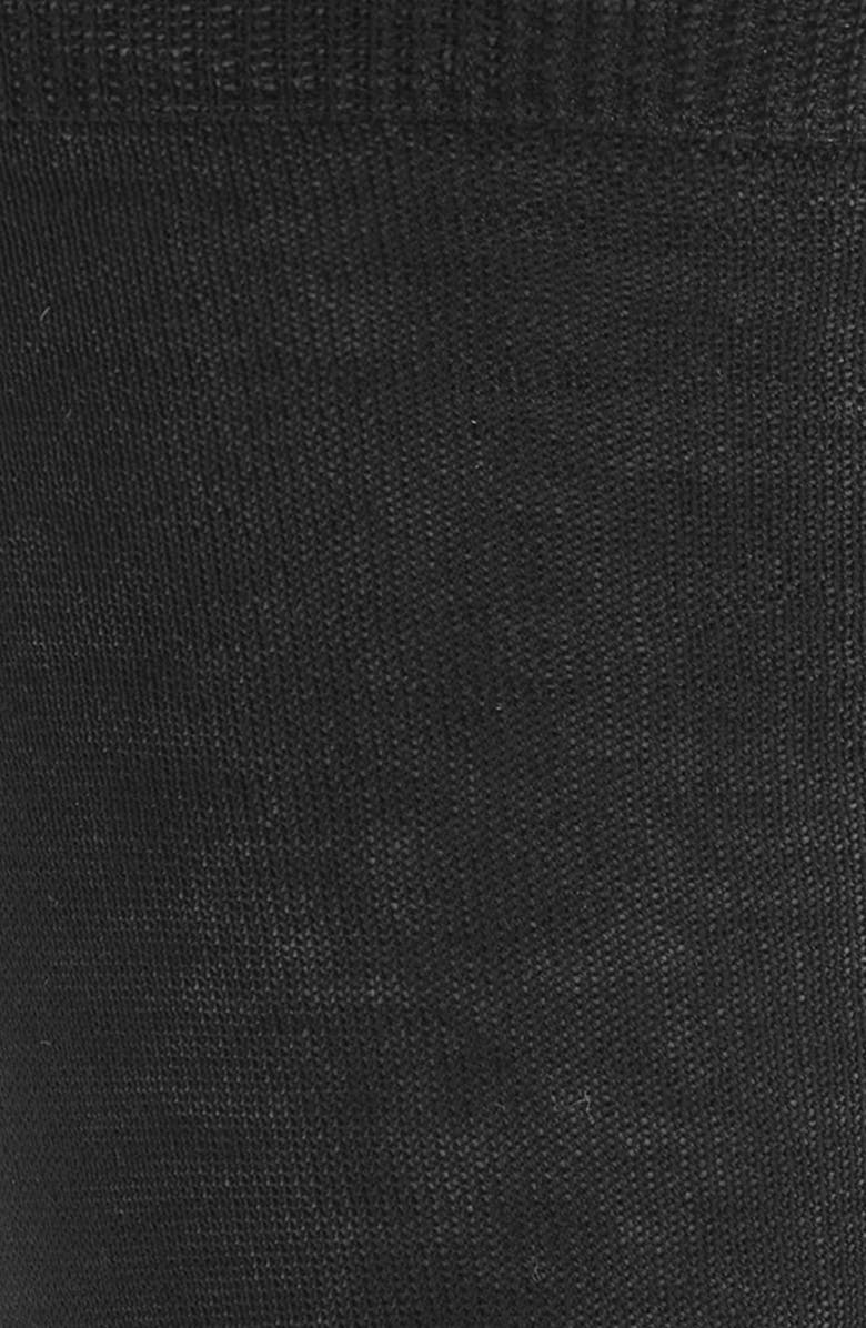 Canali Solid Cotton Dress Socks, Alternate, color, Black