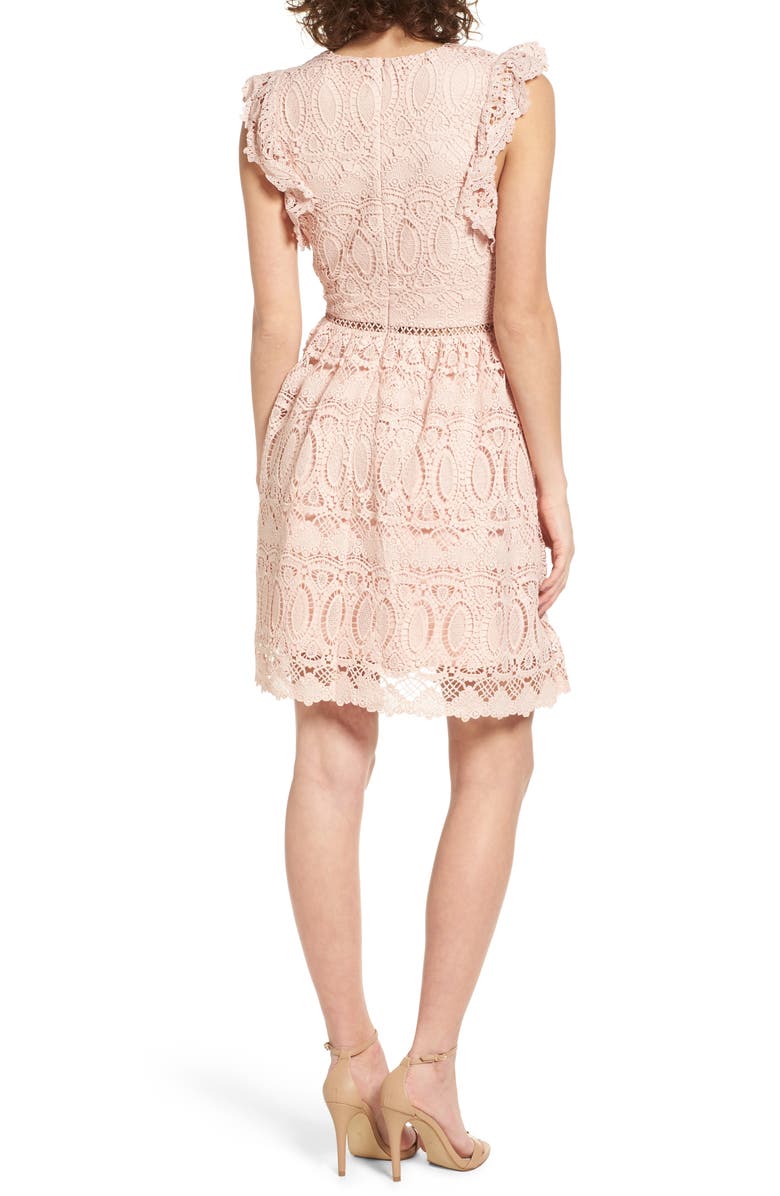 J.O.A. Lace Fit & Flare Dress, Alternate, color,