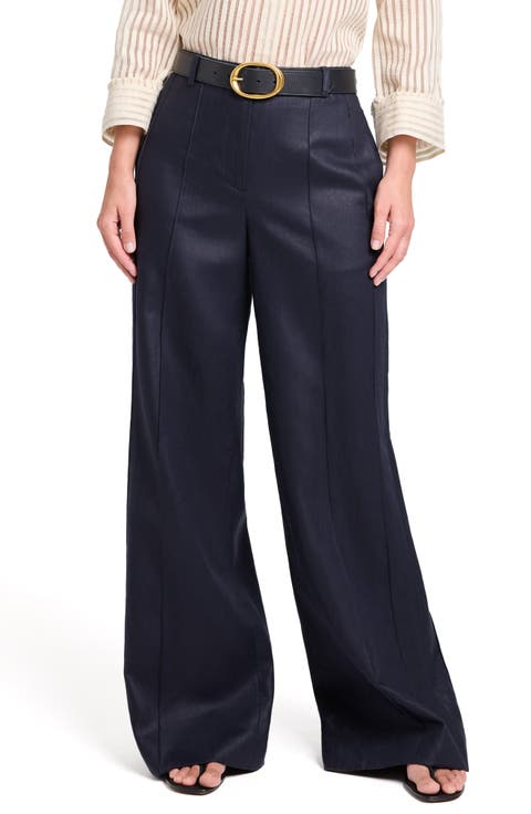 Bond St Wide Leg Linen Pants