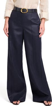 TWP Bond St Wide Leg Linen Pants