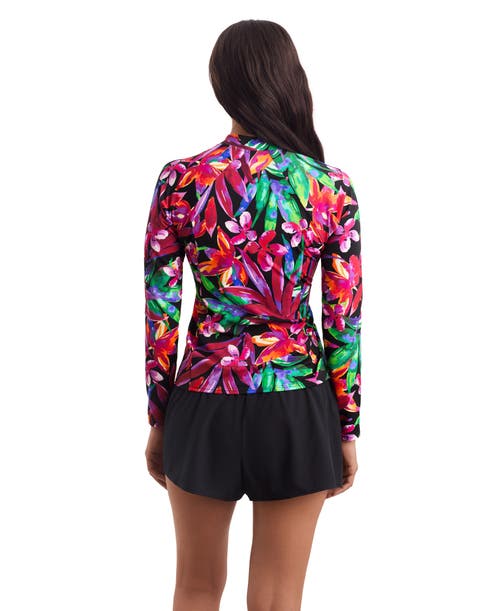 Shapesolver Sport Long Sleeve Full Zip Chlorine Resistant Sunshirt