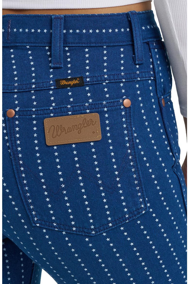 Wrancher Star Pinstripe Mid Rise Bootcut Jeans, Alternate, color, PIN STAR