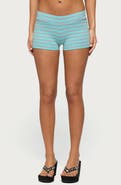 EDIKTED Delyla Stripe Micro Shorts